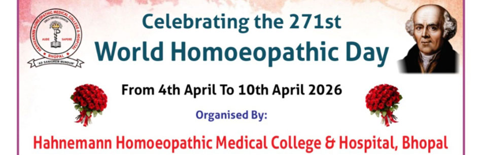 World Homoeopathy Day 4th to 10th April, 2026